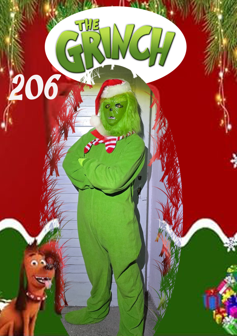 On je pravi kradljivac Božića naš nestašni Grinč, Grinch, Kradljivac Bozica, Kostim Grica, Novogodisnji kostimi, Nova godina, Baba Mrazica, Baka Mrazica, podela paketica, novogodisnja predstava za decu
