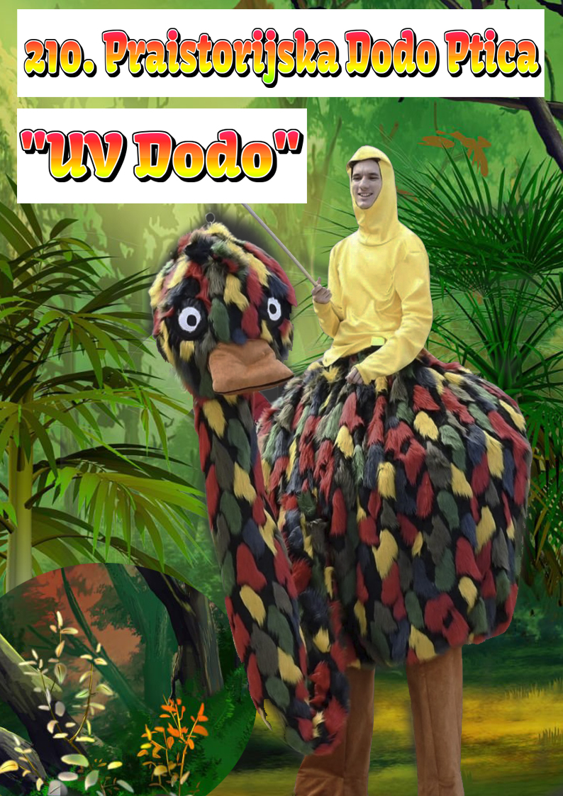 Praistorijska Dodo Ptica visoka 4 metra izmamiće oduševljenje kako dece tako i odraslih, Dodo ptica, praistorijska ptica, maskota, dinosaurus, praistorijska žurka, štulaši, džinovi animatori