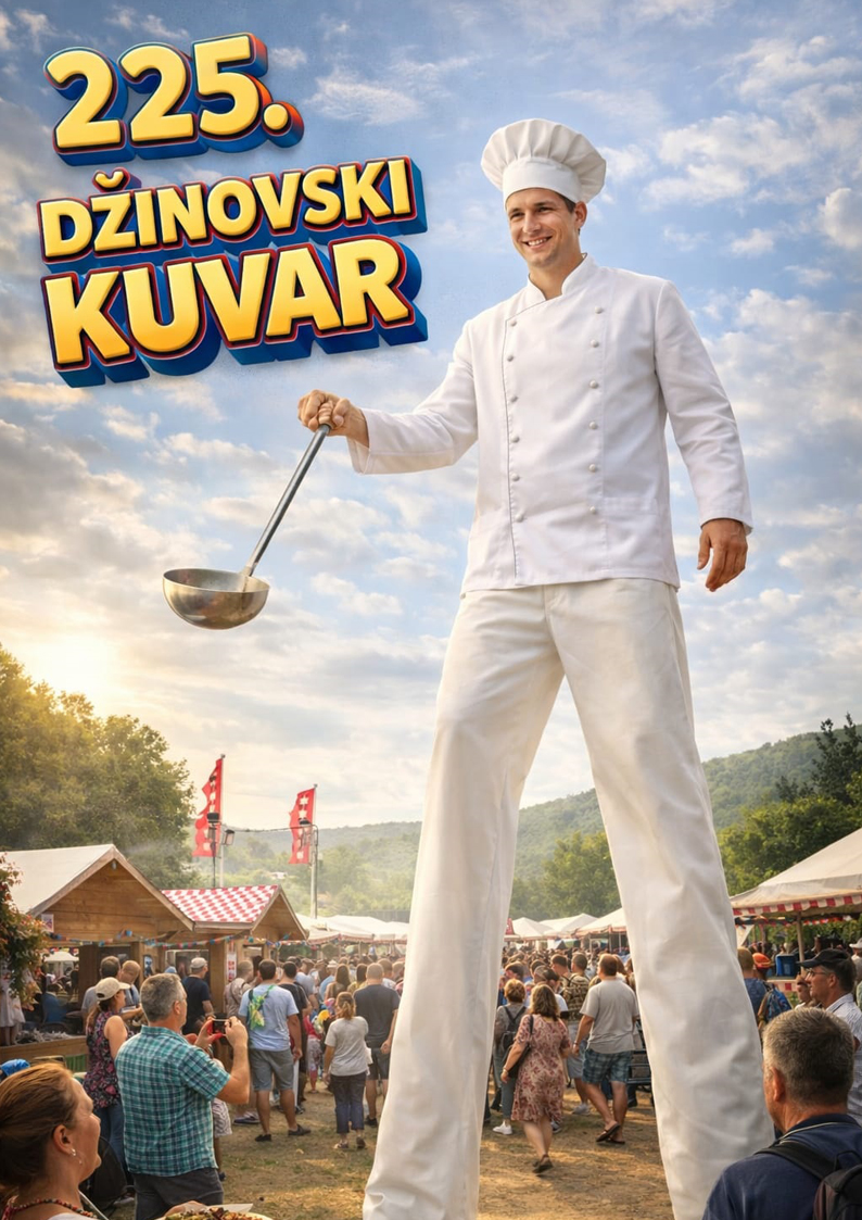 dzinovski kuvar za festivale, kuvar dzin, veliki kuvar, dzinovski kuvari, kuvar na stulama, dzinovski kuvar za gastro festivale